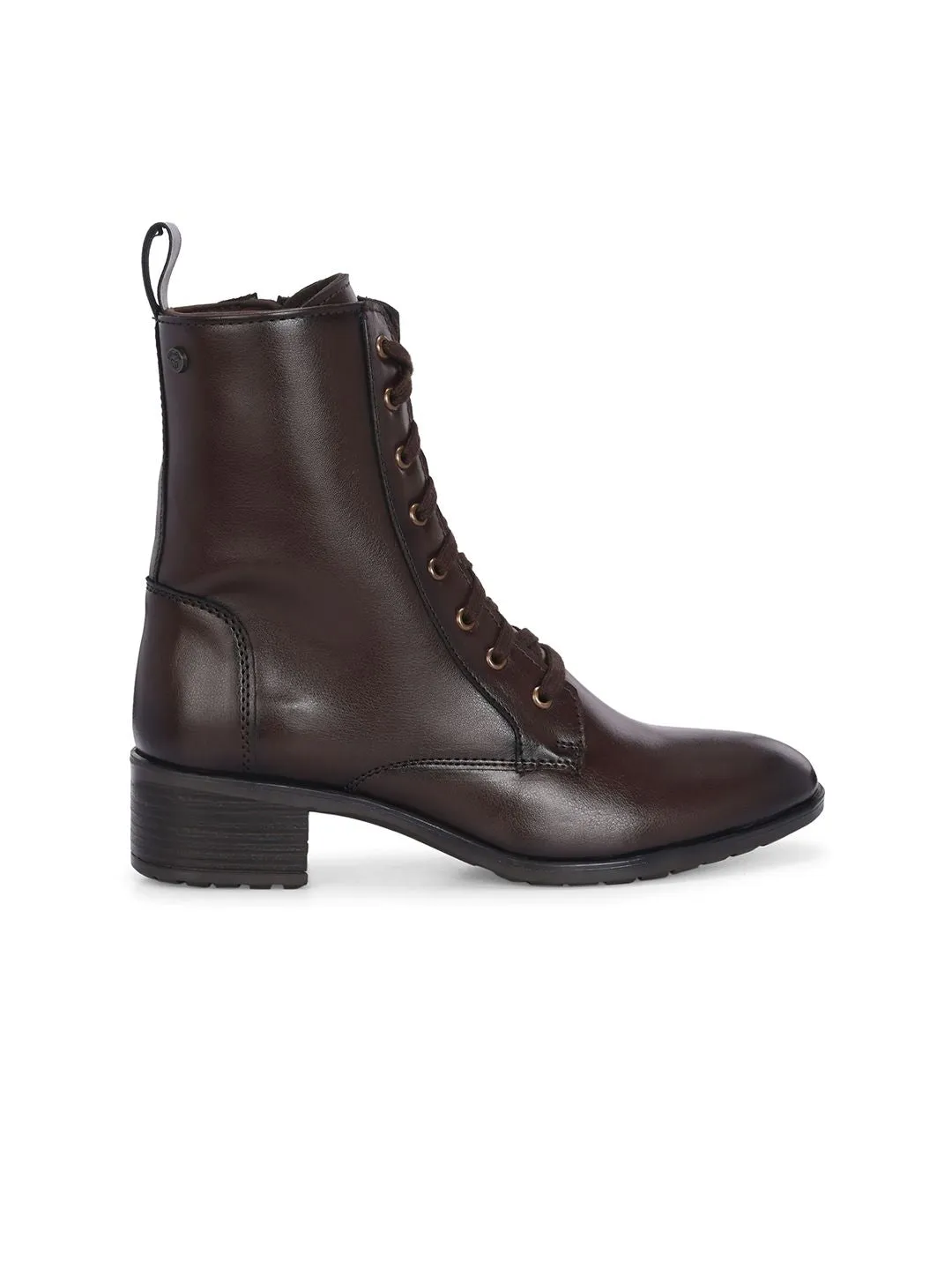 Delize Women Casual Block-Heeled Boots