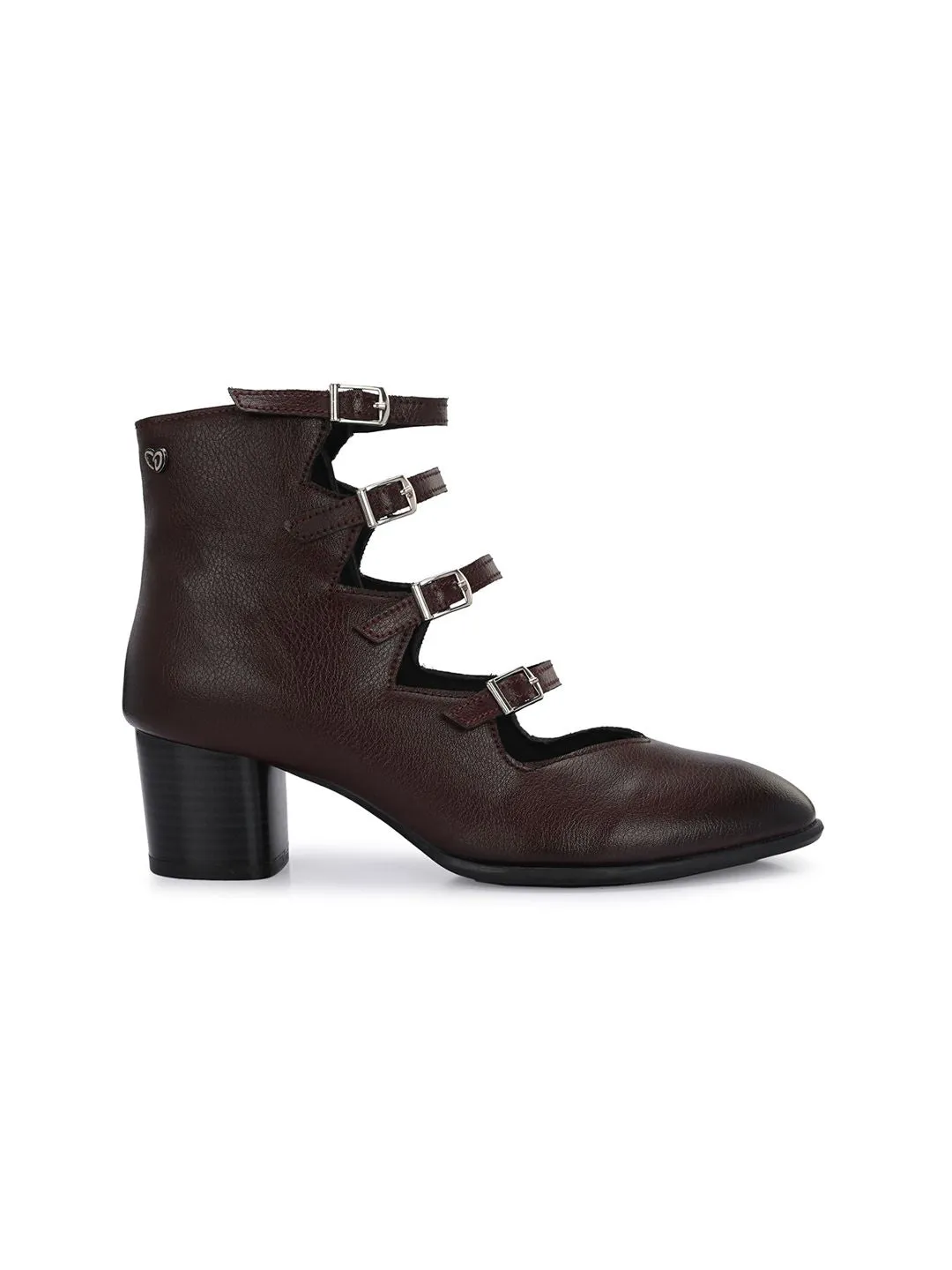 Delize Women Round Toe Block-Heeled Boots