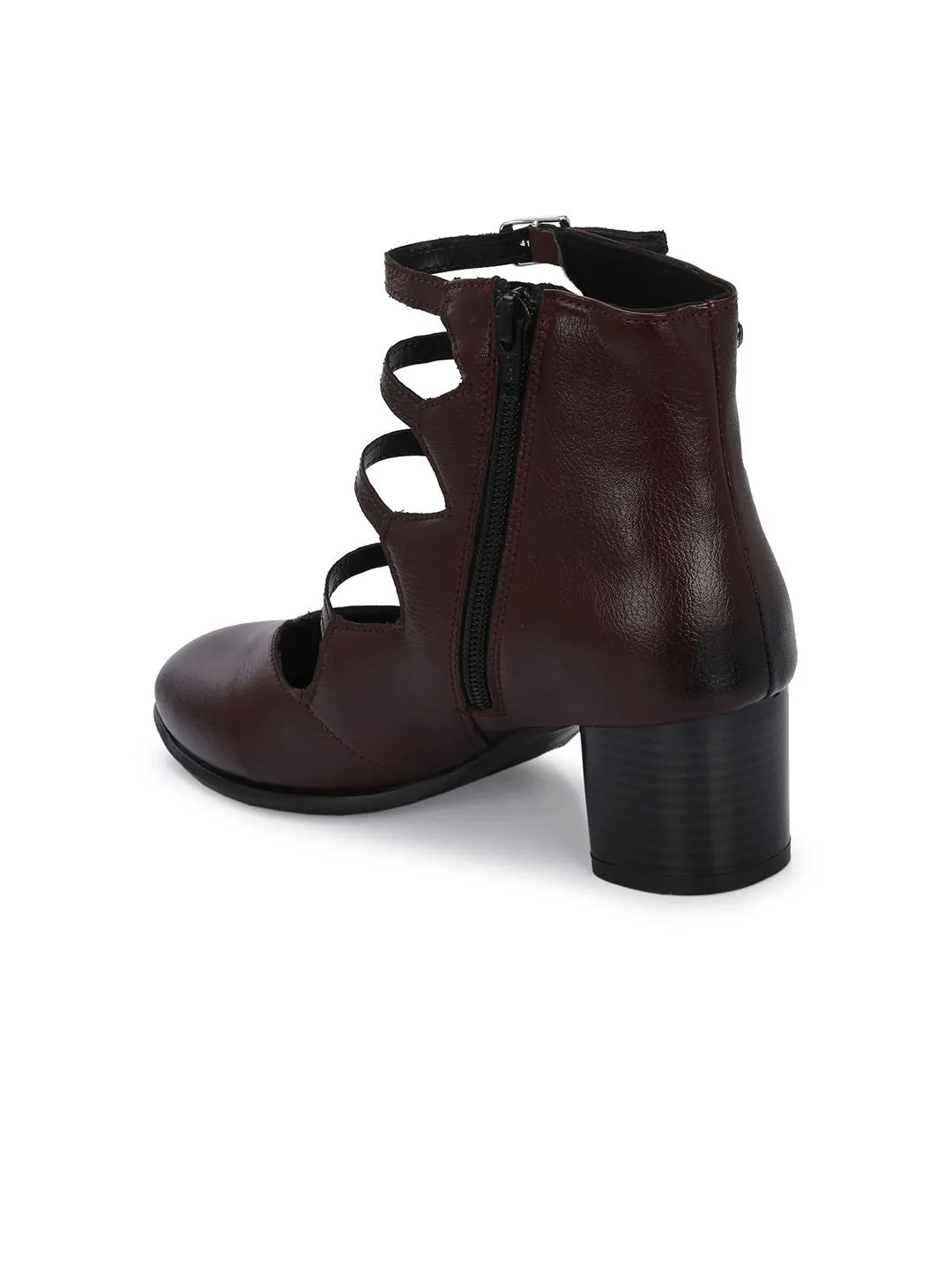 Delize Women Round Toe Block-Heeled Boots