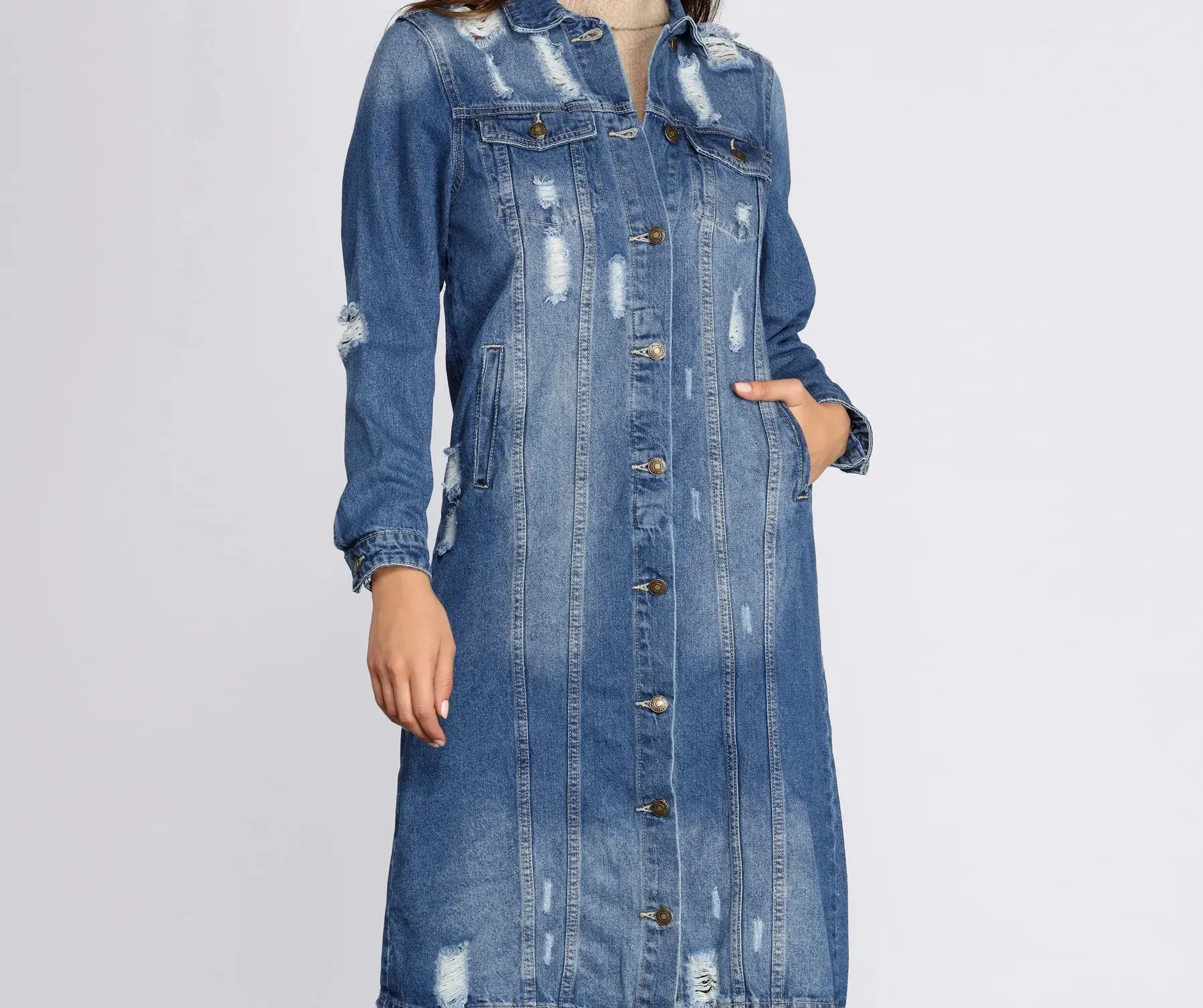 Denim For Days Long Jacket