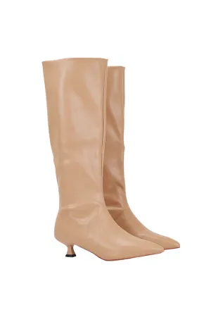'Dorothy' Pointed-toe Medium Heel Boots (2 Colors)