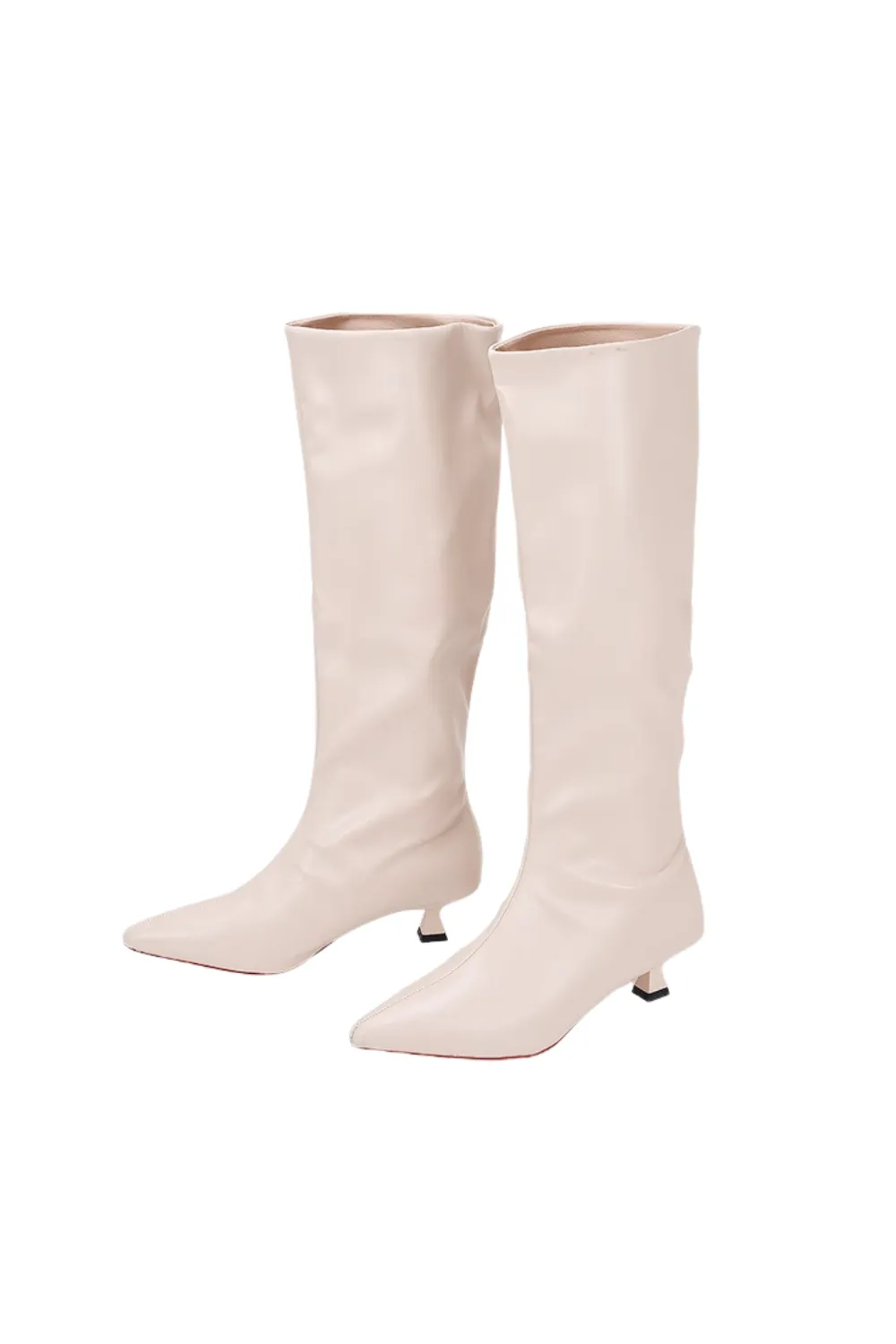 'Dorothy' Pointed-toe Medium Heel Boots (2 Colors)