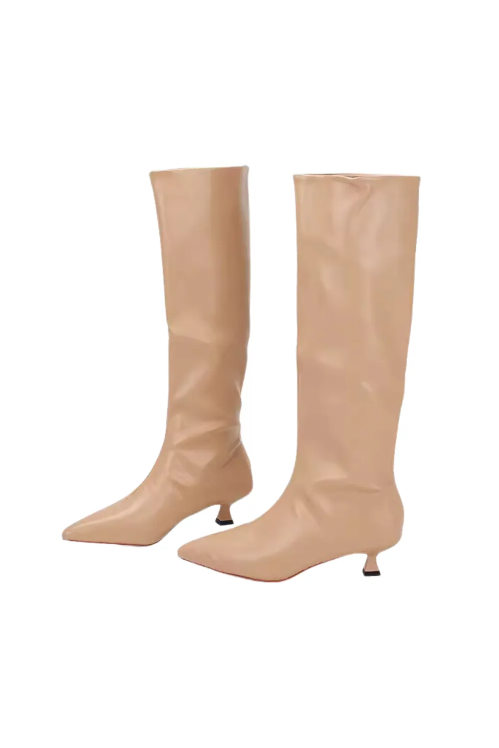 'Dorothy' Pointed-toe Medium Heel Boots (2 Colors)