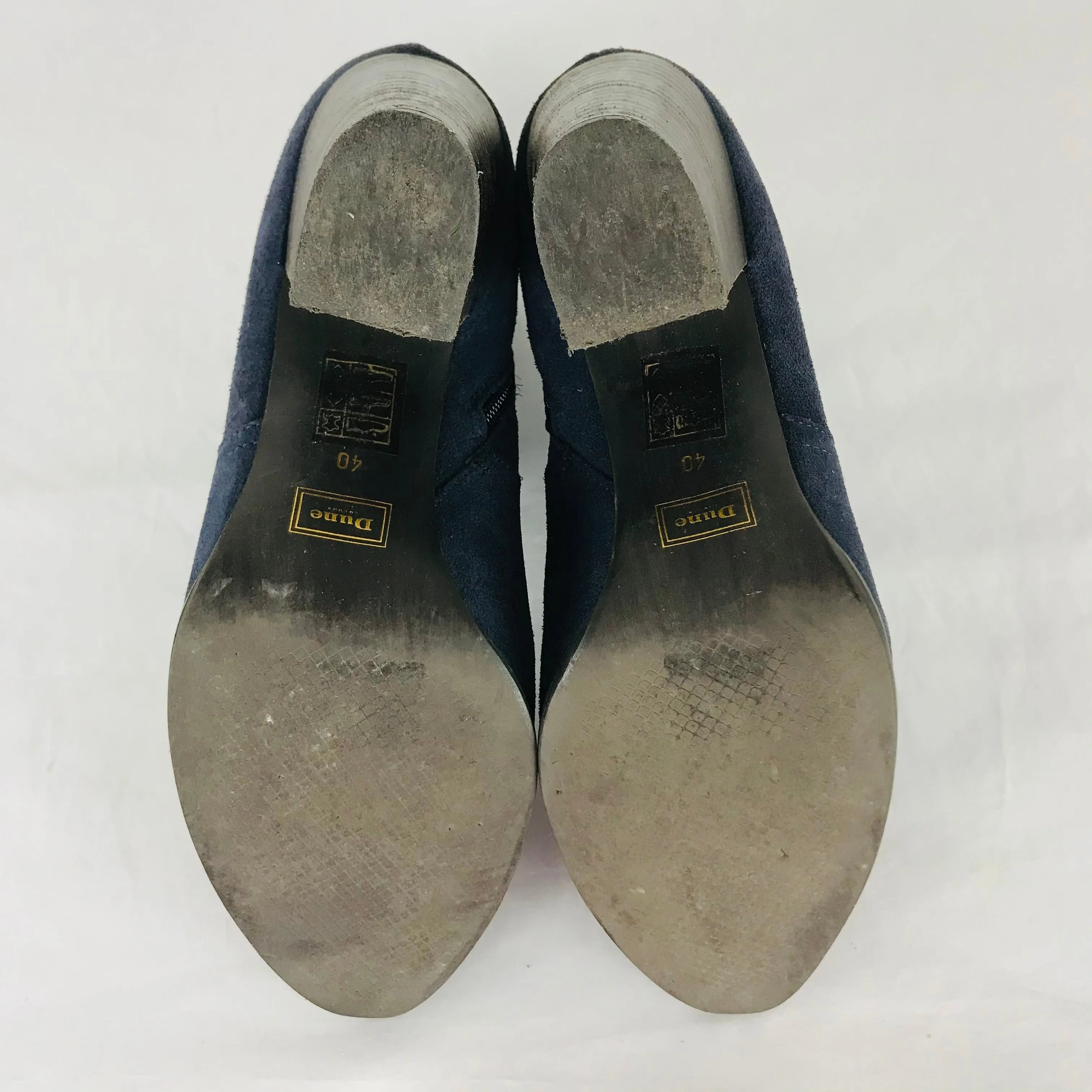 Dune Womens Heeled Ankle Boots | EU40 UK7 | Blue