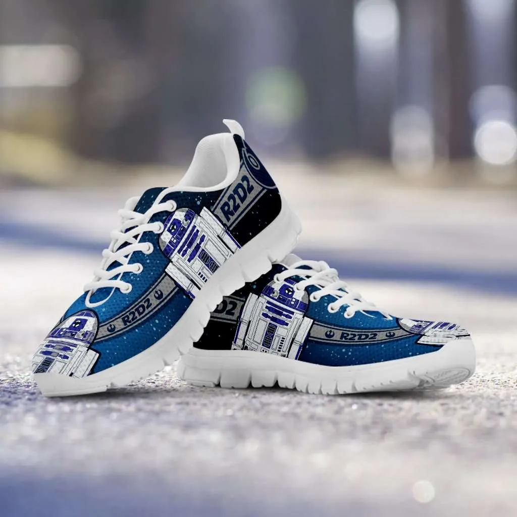 Fan Art R2-D2 Running Shoes - Blue / Grey