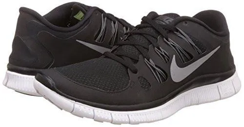 Free 5.0  Running Shoe Black/Metc Silver/Dark Grey/White 6 BM US