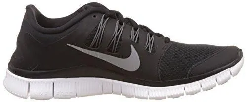Free 5.0  Running Shoe Black/Metc Silver/Dark Grey/White 6 BM US