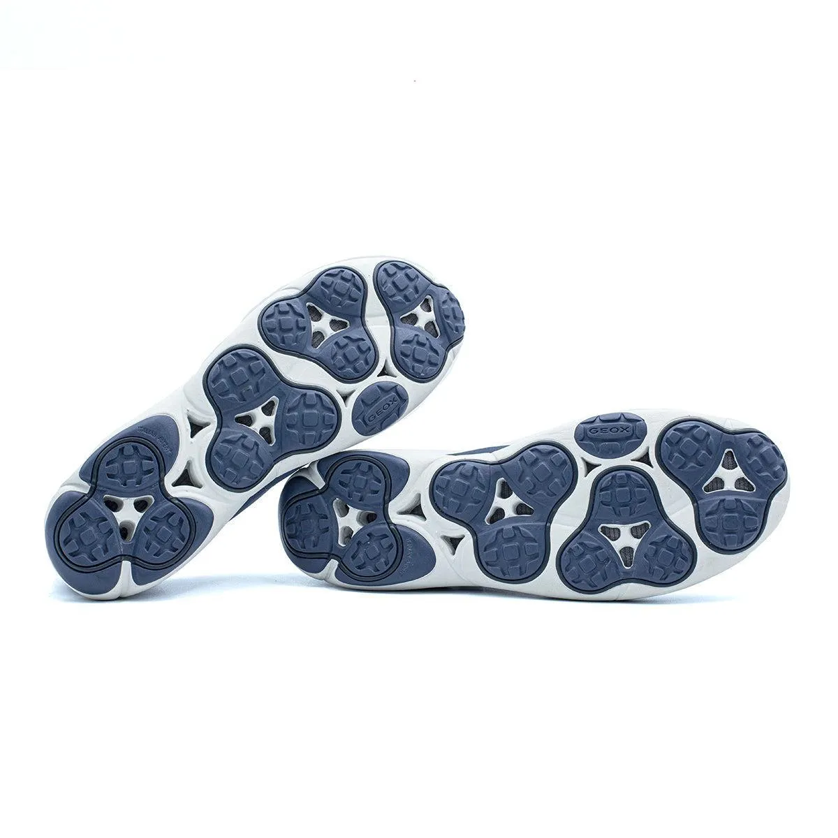 Geox Nebula Low-Top Sneakers Fabric Blue Colour For Men