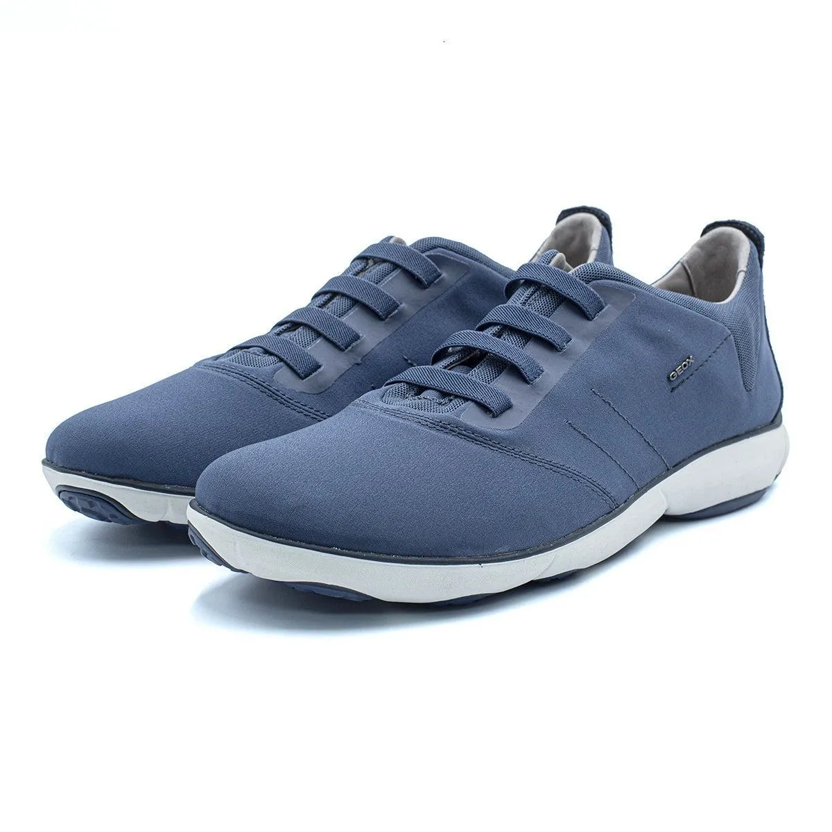 Geox Nebula Low-Top Sneakers Fabric Blue Colour For Men