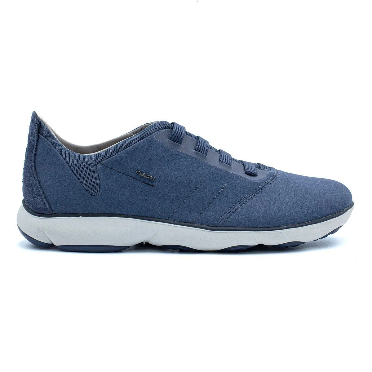Geox Nebula Low-Top Sneakers Fabric Blue Colour For Men