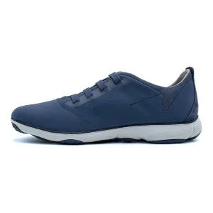 Geox Nebula Low-Top Sneakers Fabric Blue Colour For Men