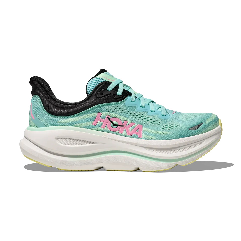 HOKA Women's Bondi 9 Wide Blue Spark/Mint Fluorite