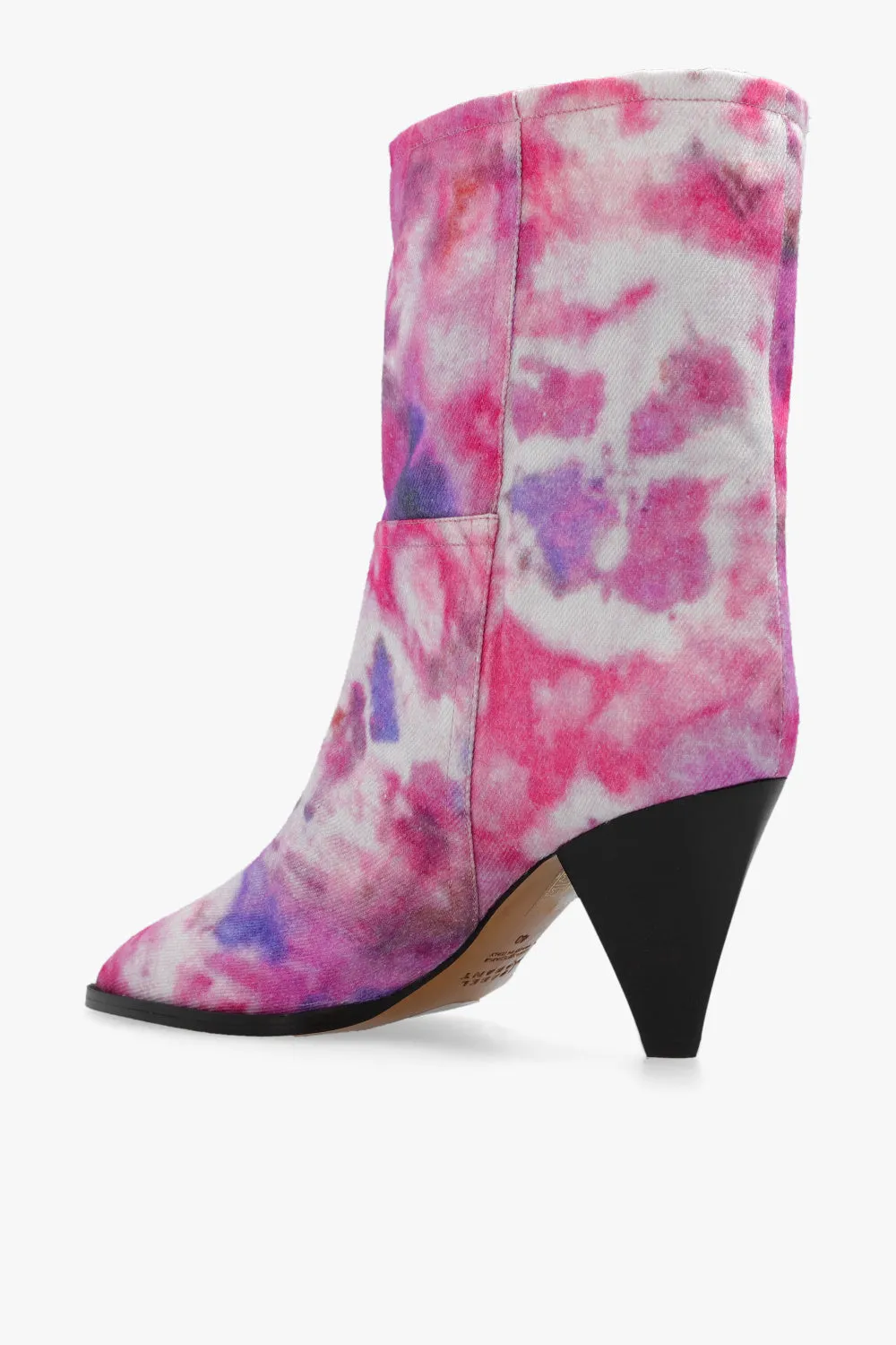 ISABEL MARANT Womens Shoes Boots In Pink White & Purple Tie Dye