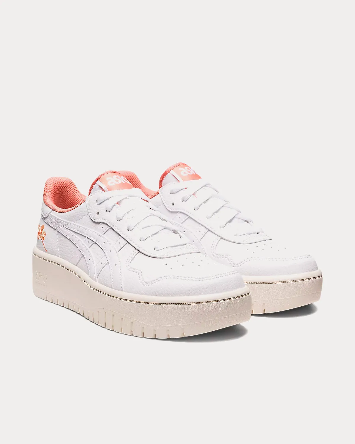 Japan S PF White / Salmon Low Top Sneakers