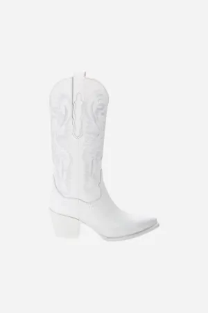 Jeffrey Campbell Dagget Boot In White Combo