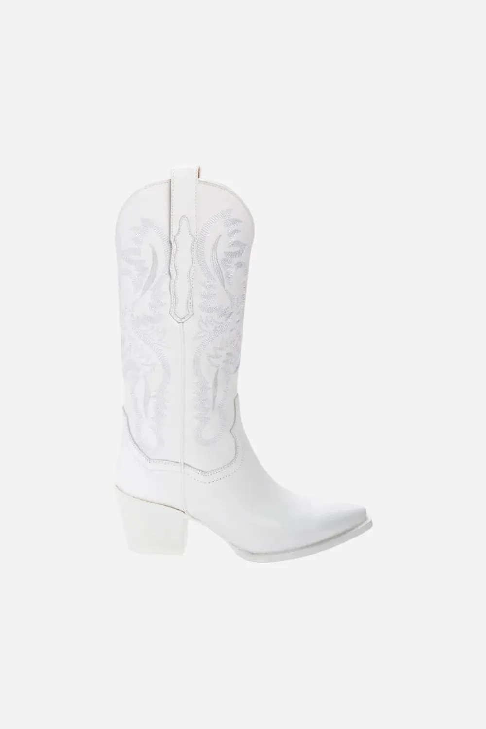 Jeffrey Campbell Dagget Boot In White Combo