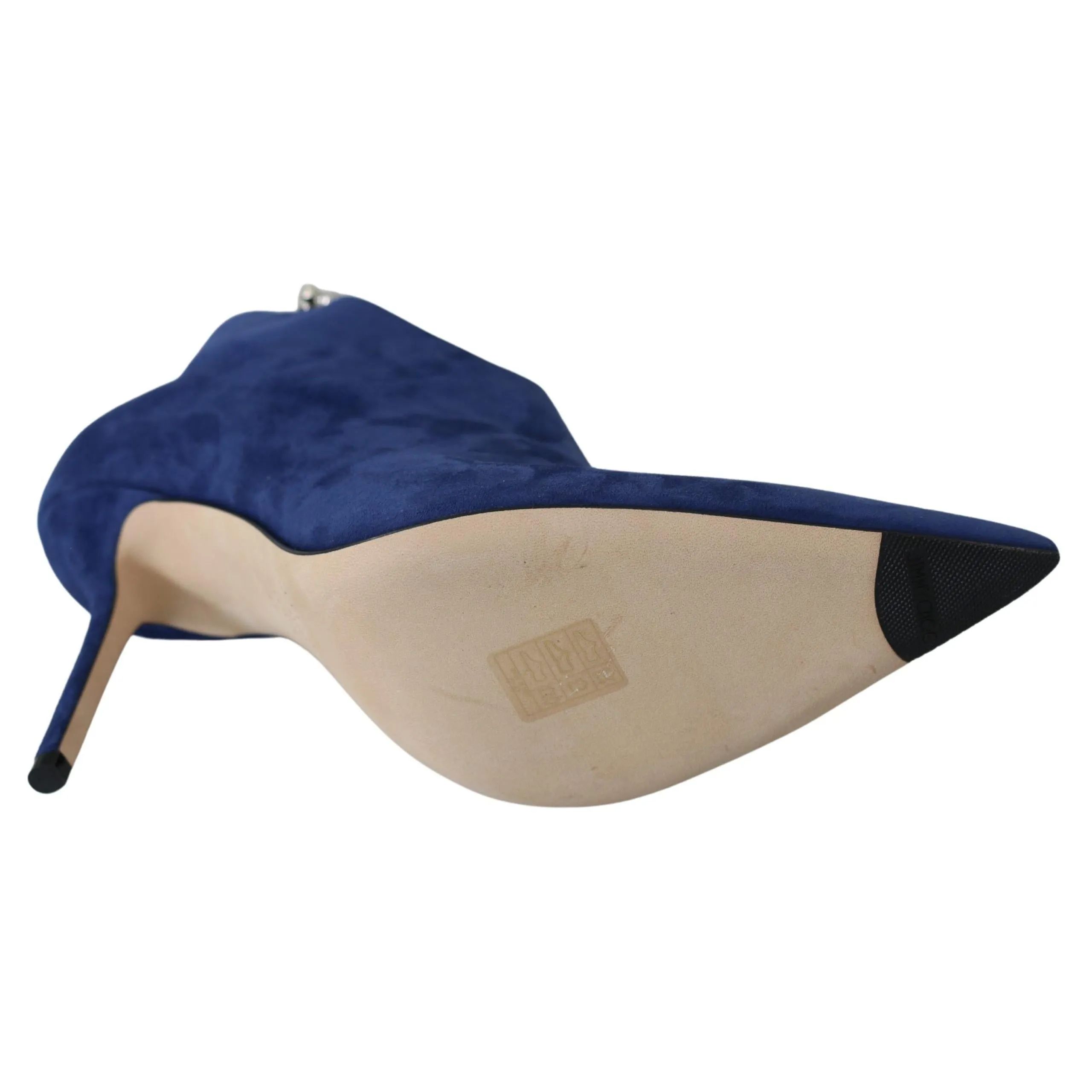 Jimmy Choo Pop Blue Crystal-Strap Heeled Boots