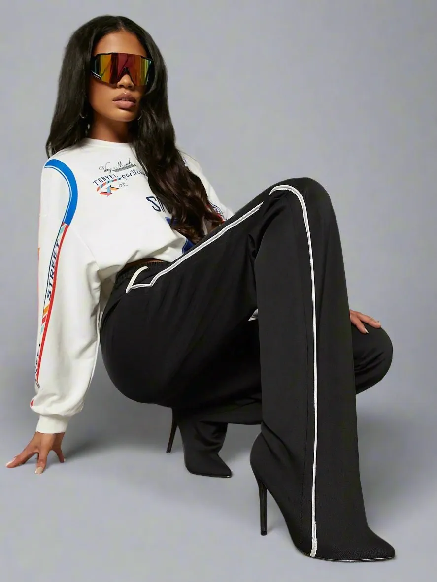 Jogger Stiletto Heeled Boots