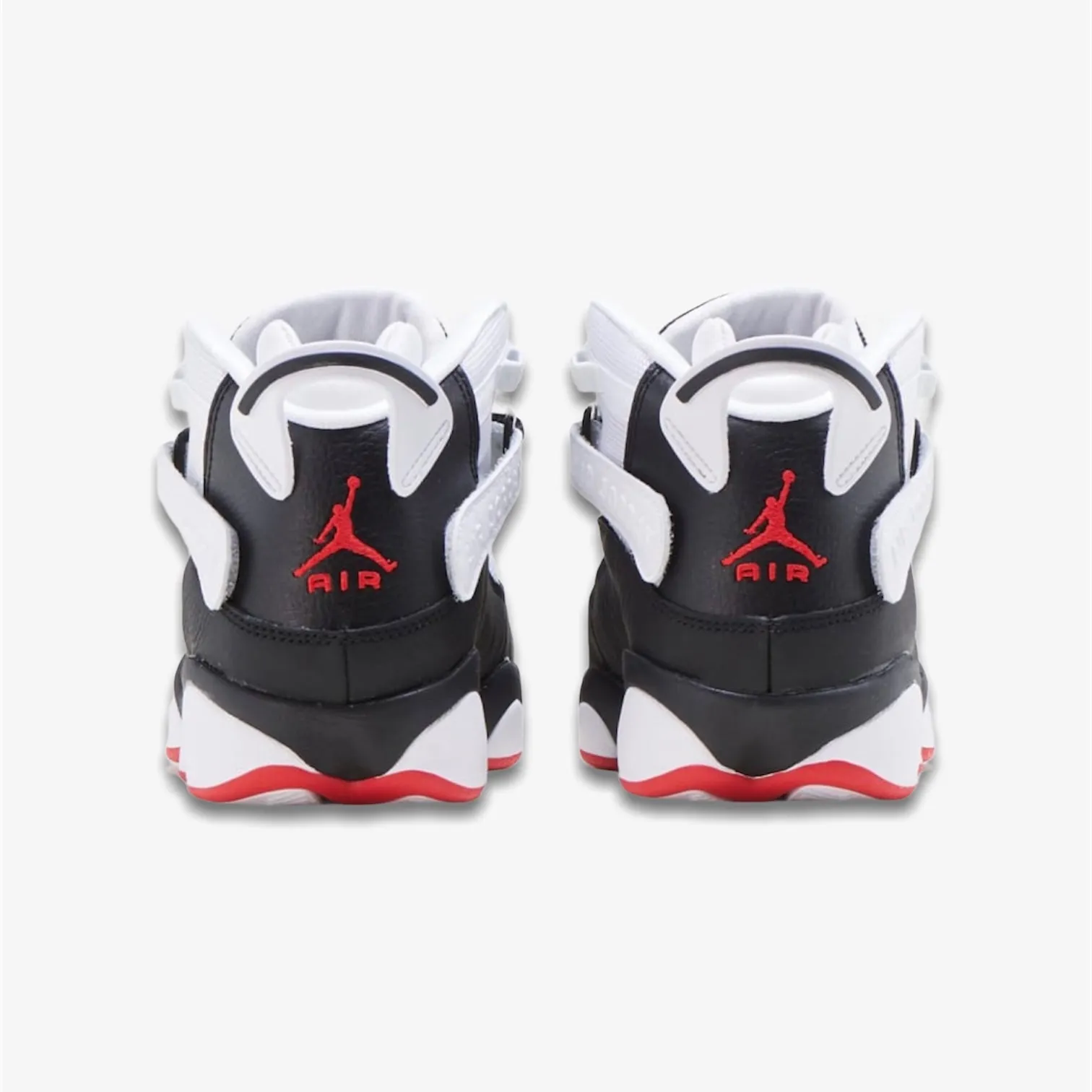 Jordan 6 Rings Black University Red White Grade School 323419-008