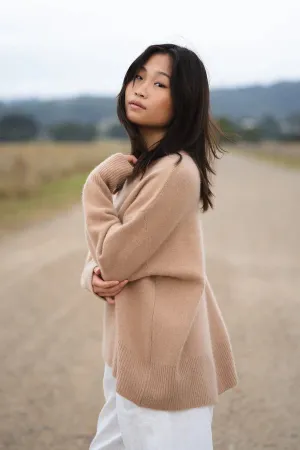 June Cashmere Knit Camel