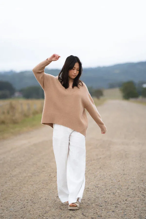 June Cashmere Knit Camel