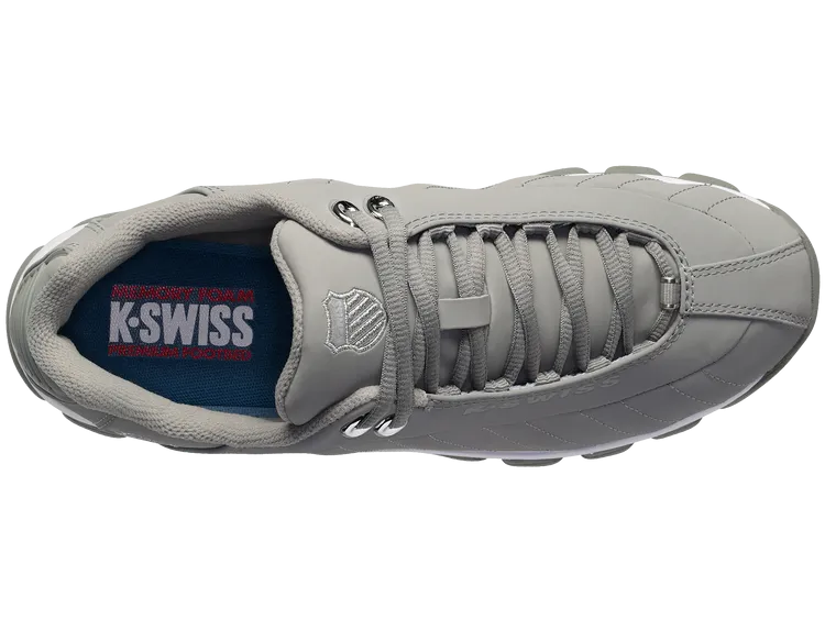 K-Swiss Men's ST329 CMF Court Shoes in Neutral Gray/Silver/White