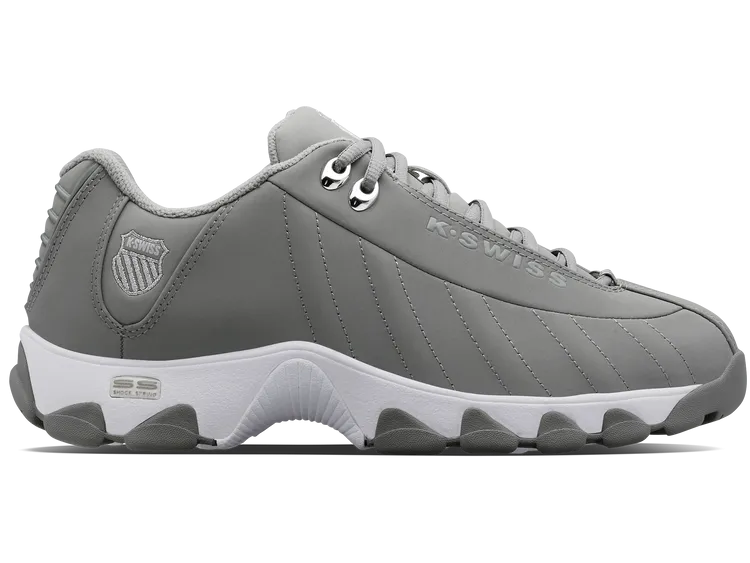 K-Swiss Men's ST329 CMF Court Shoes in Neutral Gray/Silver/White
