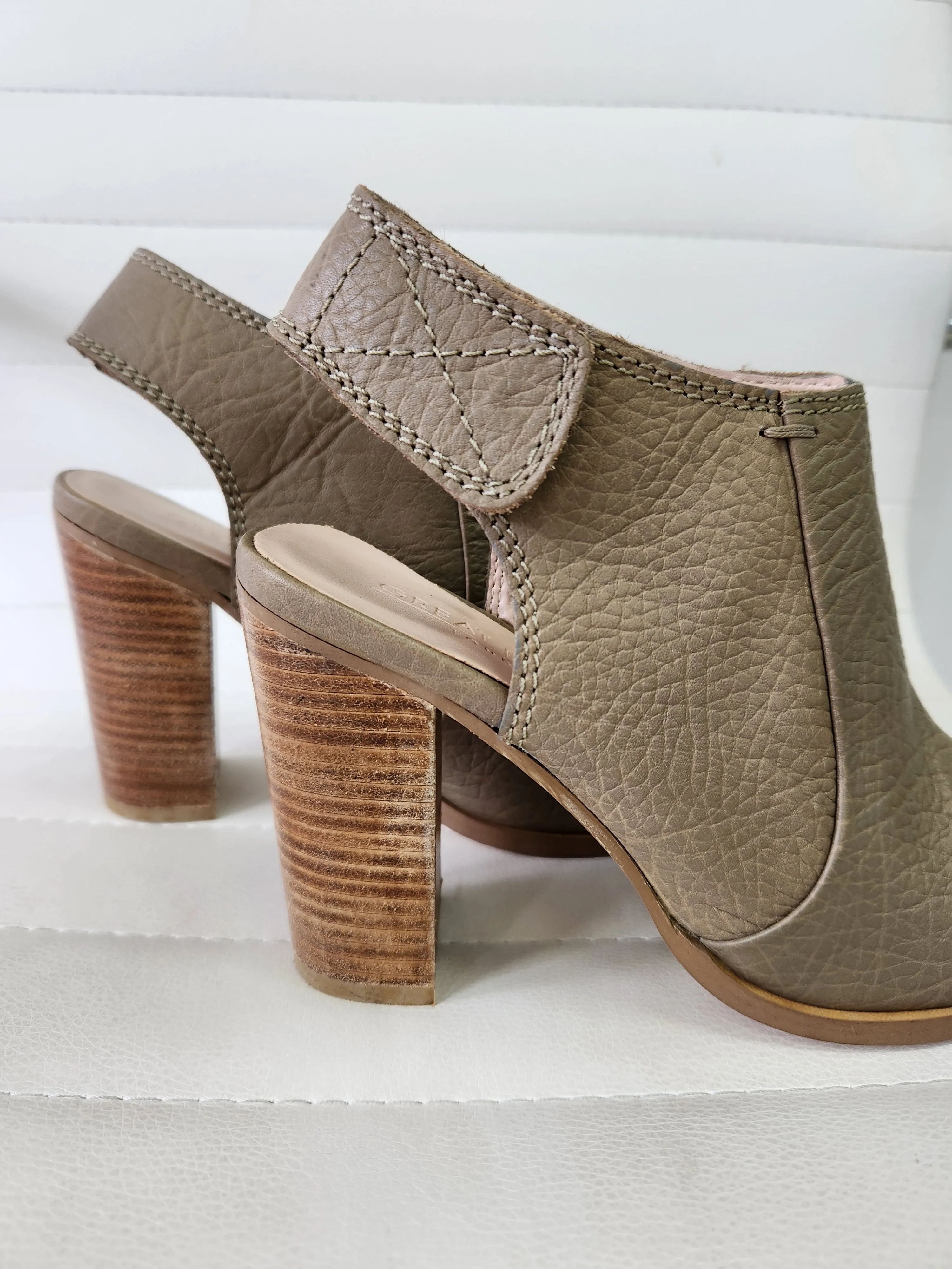 Lunar Grey Leather Shoe Boots