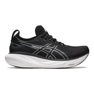 Men's Asics Gel-Nimbus 25, Black/Pure Silver, 12 4E Extra Wide