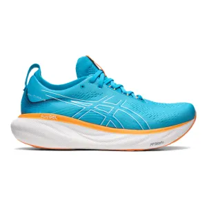 Men's Asics Gel-Nimbus 25, Island Blue/Sun Peach, 8.5 2E Wide