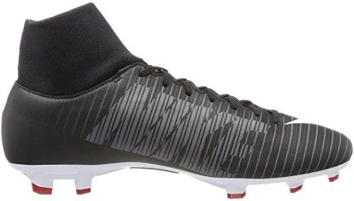Mercurial Victory Vi Dynamic Fit FirmGround Soccer Cleat Blk Wht Drk Grey Red 8 DM Us