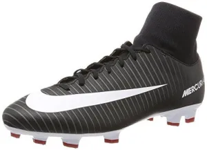 Mercurial Victory Vi Dynamic Fit FirmGround Soccer Cleat Blk Wht Drk Grey Red 8 DM Us