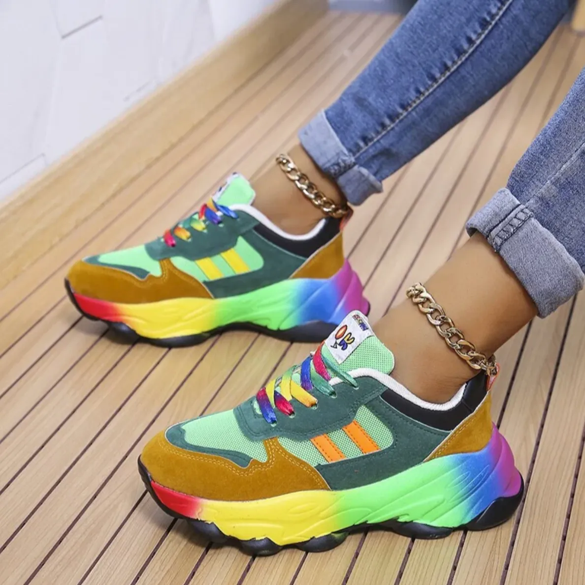 Milla - Bunte, modische orthopädische Turnschuhe