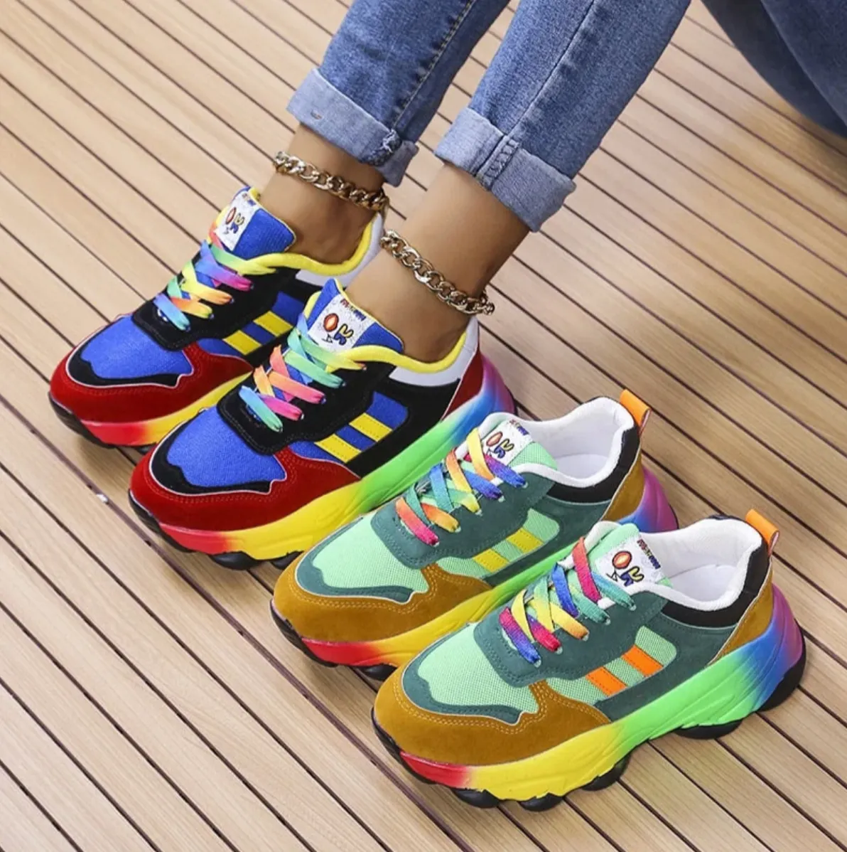 Milla - Bunte, modische orthopädische Turnschuhe