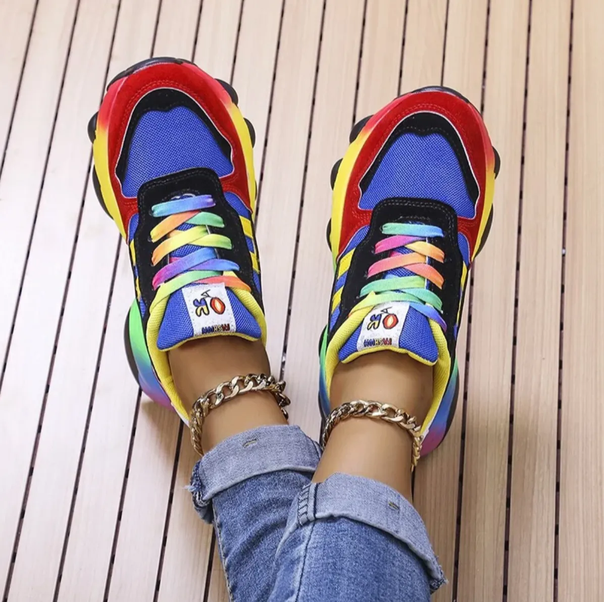 Milla - Bunte, modische orthopädische Turnschuhe