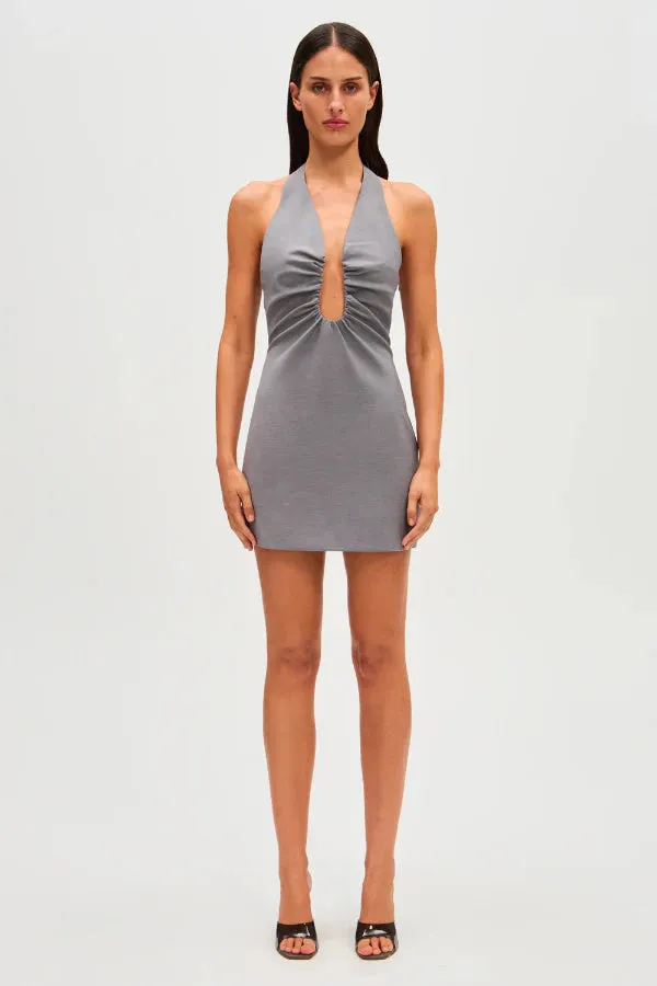 Misha Collection Alusia Mini Dress - Grey