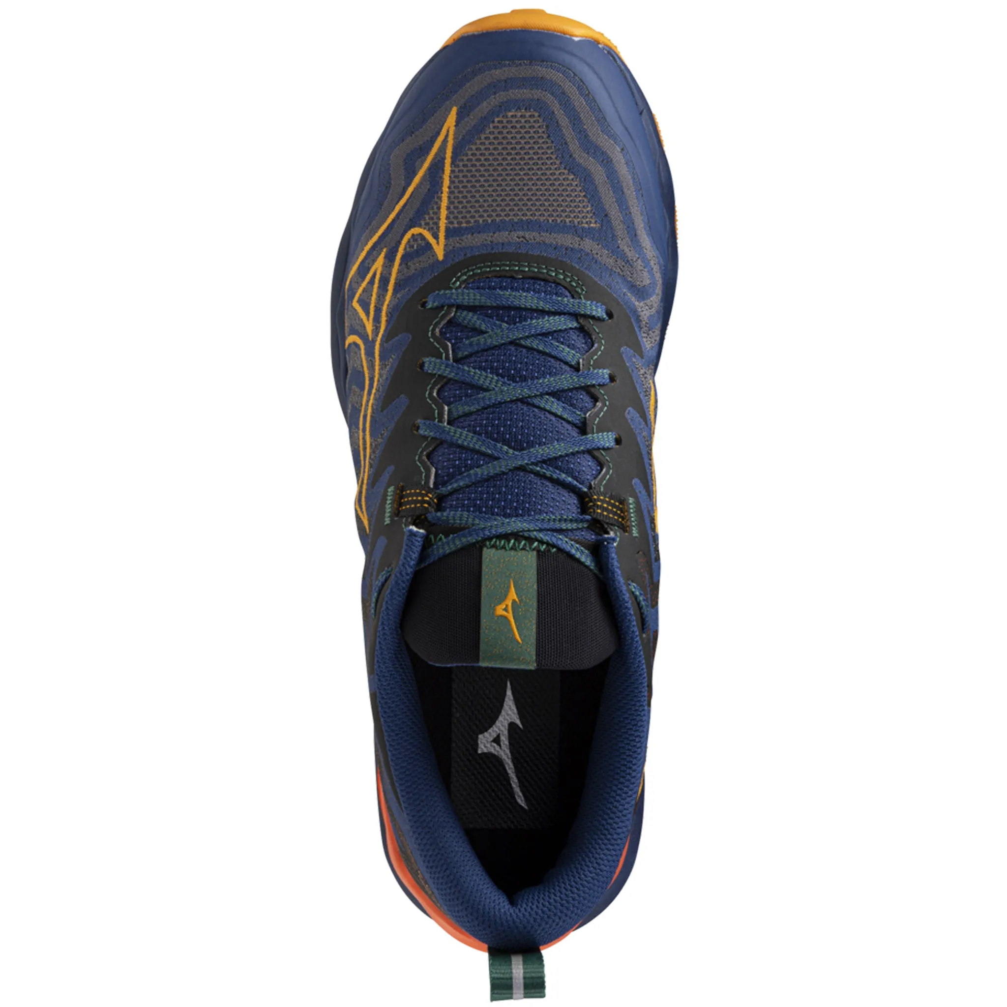 Mizuno Wave Daichi 8 Men's Estate Blue Apricot Spicy Orange