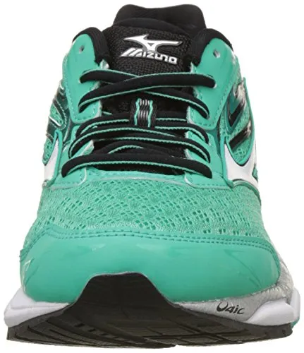 Mizuno Women R614B65 Wave Inspire 12 (W) Green/White/Black Running Shoes-6 UK/India (39 EU) (J1GD164402)