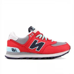New Balance Classic Winter Harbor Running Shoes Red with Light Grey & Navy WL574WHA