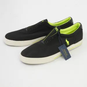NEW Polo Ralph Lauren Men 15 50 Shoes Black Training Without Laces  Sneakers