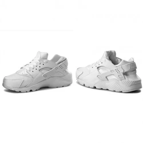 Nike Air Huarache Run GS 654275-110 Youth White Pure Platinum Running Shoes C763
