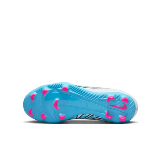 Nike Junior Mercurial Superfly 9 Club FG - White/Baltic Blue/Pink Blast