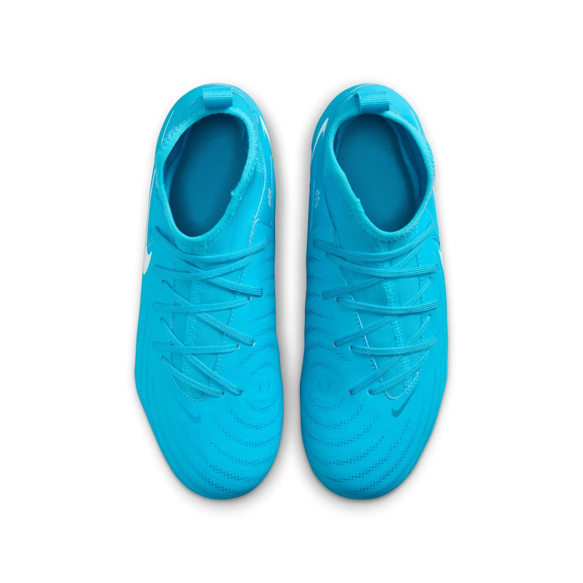 Nike Junior Phantom Luna II Academy FG/MG Soccer Cleat - Blue Fury/White