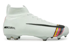 Nike Kids Mercurial Superfly 6 Elite FG White/Black/Pure Platinum