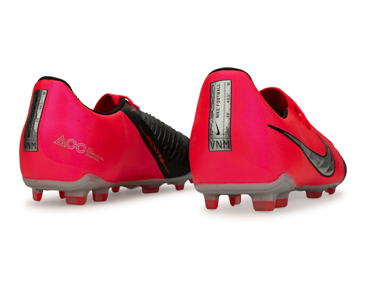 Nike Kids PhantomVNM Elite FG Laser CrimsonMetallic Silver/Black