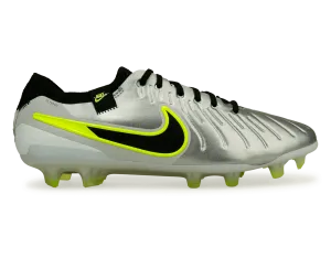 Nike Men's Tiempo Legend 10 Elite FG Silver/Black/Volt