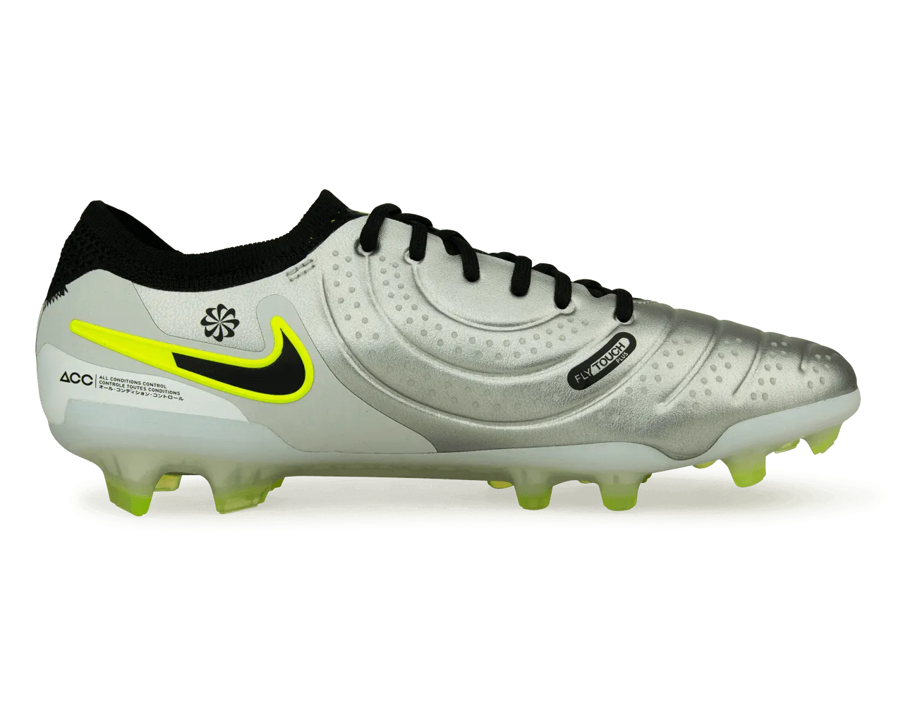 Nike Men's Tiempo Legend 10 Elite FG Silver/Black/Volt