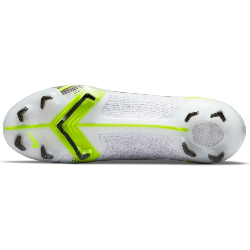 Nike Mercurial Vapor 14 Elite FG-	WHITE/BLACK-METALLIC SILVER-VOLT