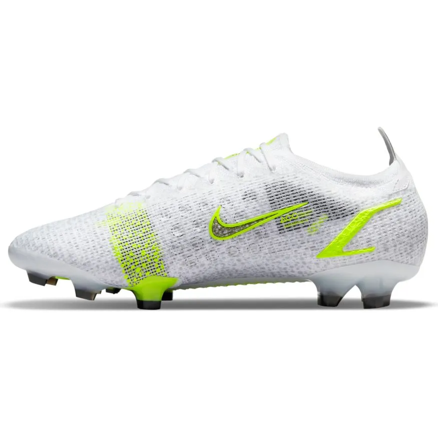 Nike Mercurial Vapor 14 Elite FG-	WHITE/BLACK-METALLIC SILVER-VOLT