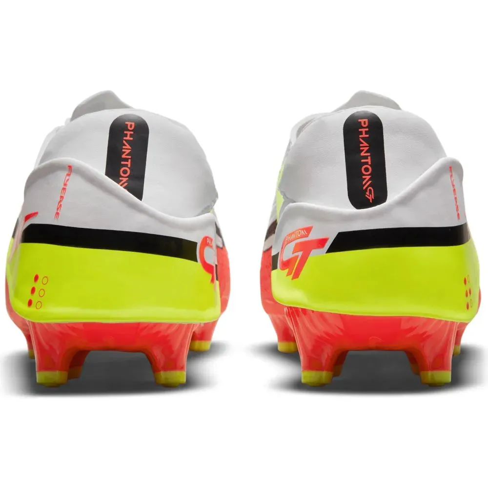 Nike Phantom GT2 Academy Flyease FG-MG - White-Volt-Crimson